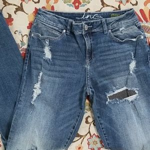 High Rise Distressed Jeans